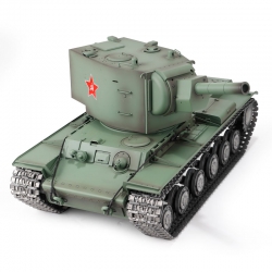 Czołg zdalnie sterowany ASG/IR/dźwięk/dym 1:16 Russia KV-2 RTR 2.4Ghz - Heng Long 3949-1U (S)